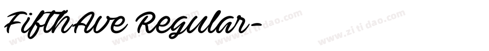 FifthAve Regular字体转换